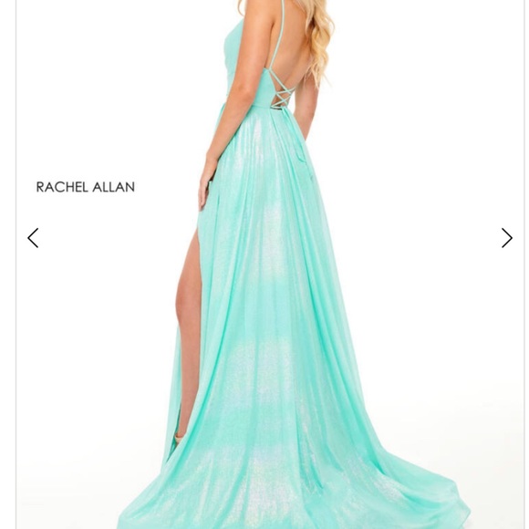 Rachael Allan - Style 70200 - Size 12 -Aqua Mint - Picture 2 of 2